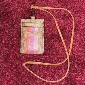 Coach ID tag holder/lanyard